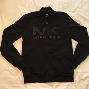 Black Michael Kors zip-up sweater!